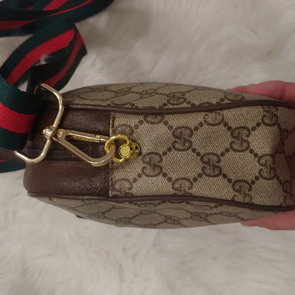 Authentic Vintage Gucci GG Monogram Web Ophidia Clutch Fanny Bum Waist Belt Bag - Picture 7 of 11